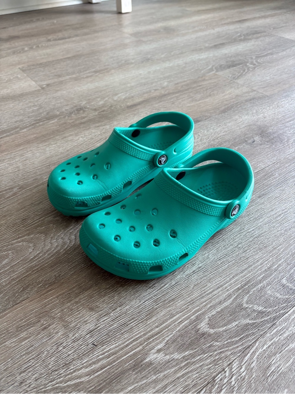 Teal Classic Crocs